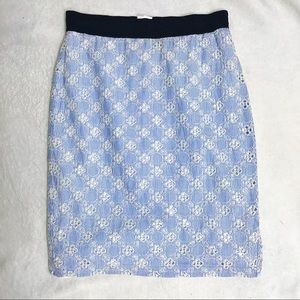Ann Taylor Seersucker Pencil Skirt Size 2